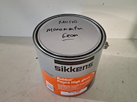 3 x 2,5 liter hoogglanslak, sikkens, finura high gloss, monumentengroen/n0.15.10 - afbeelding 4 van  4