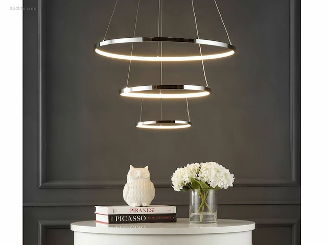 3 x aurora 360 design armatuur zilver glans - afbeelding 4 van  5