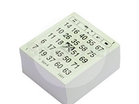 3 x bingo blokje nummer 1-75 - afbeelding 3 van  3