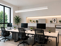3 x led lineaire hanglamp 40w – 3cct instelbaar - wit – innova3-40 3cct - afbeelding 1 van  5