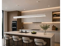 3 x led lineaire hanglamp 40w – 3cct instelbaar - wit – innova3-40 3cct - afbeelding 3 van  5