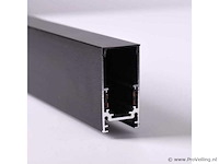 3 x magnetische rail voor opbouw – 20mm – 48v – 2 meter – zwart - afbeelding 2 van  5