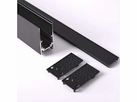3 x magnetische rail voor opbouw – 20mm – 48v – 2 meter – zwart