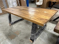 3 x mango recht 200x100 met trapezium poot licht beschadigt - afbeelding 1 van  1