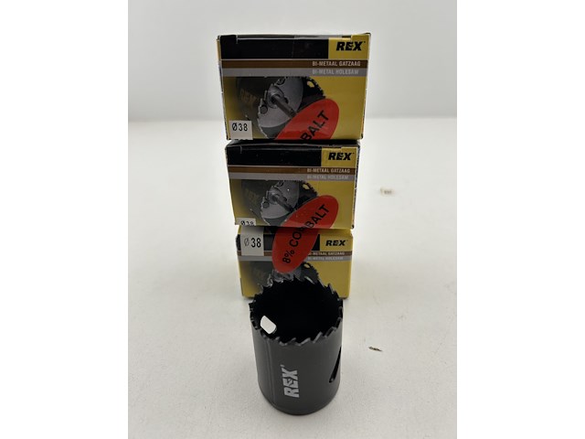 3 x rex gatzaag 38mm 8 % cobalt - afbeelding 2 van  3