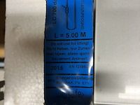 3 x spanbandje met gesp, 35 mm 5 mtr. lang gecertificeerd - afbeelding 3 van  5