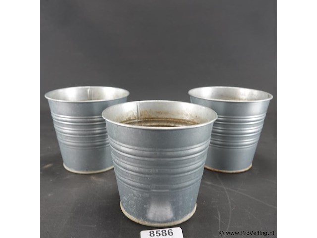 3 zinken bloempotten - afbeelding 1 van  5