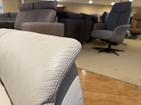3-zits bank, beige leer, elektrisch verstelbare relaxfunctie - afbeelding 6 van  6