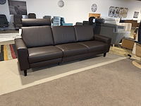 3-zits bank, bruin - afbeelding 1 van  5