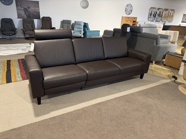 3-zits bank, bruin - afbeelding 2 van  5