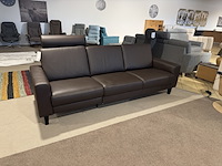 3-zits bank, bruin - afbeelding 2 van  5