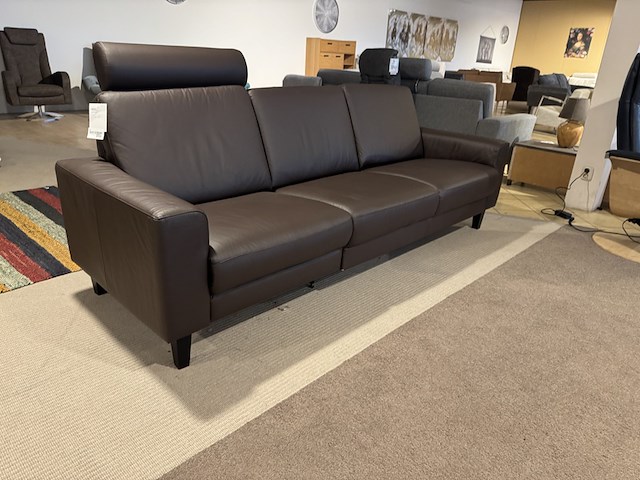 3-zits bank, bruin - afbeelding 3 van  5