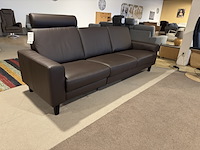 3-zits bank, bruin - afbeelding 3 van  5