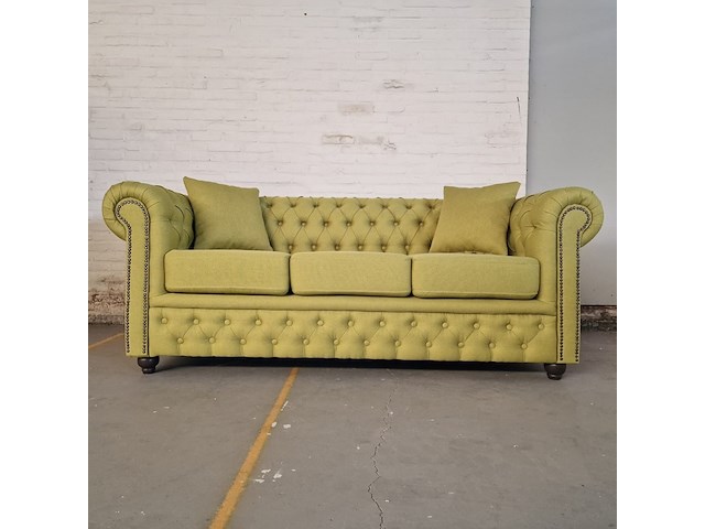 3-zits bank chesterfield, bahama, groen - afbeelding 1 van  10