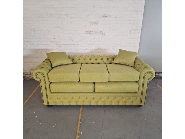 3-zits bank chesterfield, bahama, groen - afbeelding 8 van  10