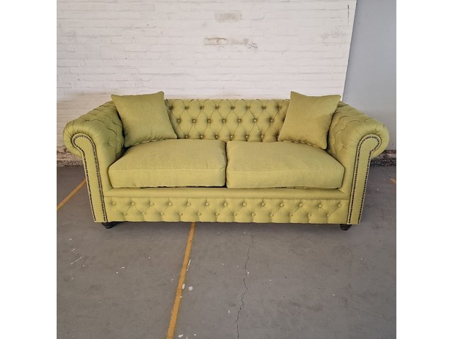 3-zits bank chesterfield, bahama, groen - afbeelding 9 van  10