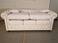 3-zits bank chesterfield, bahama, wit - afbeelding 5 van  10