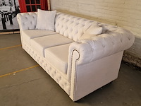 3-zits bank chesterfield, bahama, wit - afbeelding 6 van  10