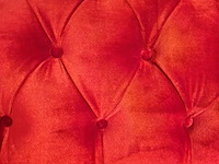 3-zits bank chesterfield, brighton, rood - afbeelding 2 van  5