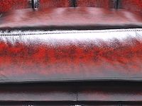 3-zits bank chesterfield, brighton, rood - afbeelding 4 van  5