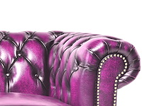 3-zits bank chesterfield, brighton, roze - afbeelding 3 van  5