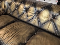 3-zits bank chesterfield, chesterfield, goud - afbeelding 6 van  7