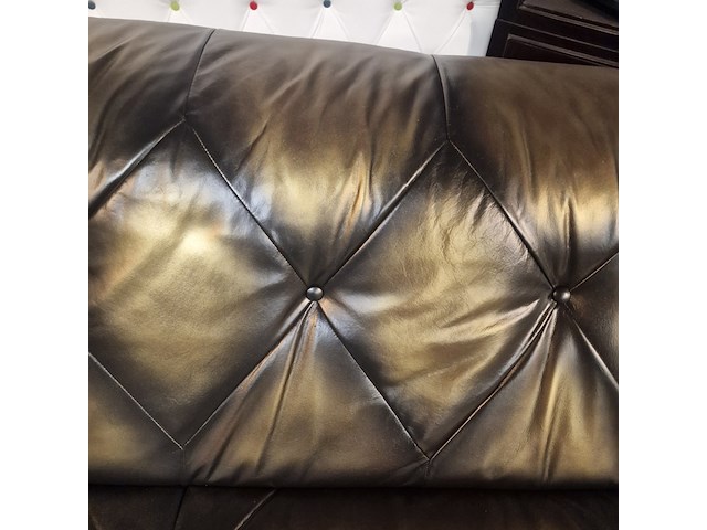 3-zits bank chesterfield, chesterfield, goud - afbeelding 7 van  7