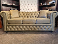 3-zits bank chesterfield, chesterfield, groen - afbeelding 1 van  4