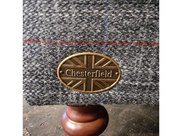 3-zits bank chesterfield, geranium, grijs - afbeelding 3 van  6