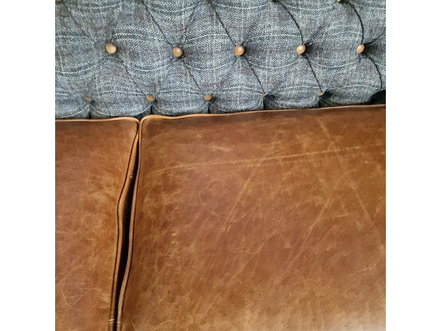 3-zits bank chesterfield, geranium, grijs - afbeelding 6 van  6