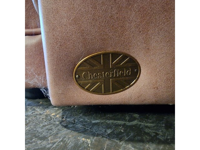 3-zits bank chesterfield, haeck, zalm - afbeelding 5 van  6