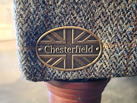 3-zits bank chesterfield, harris tweed, grijs - afbeelding 4 van  4