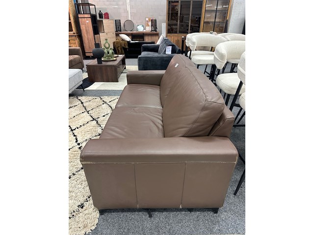 3 zits bank pavin, cognac - afbeelding 3 van  4