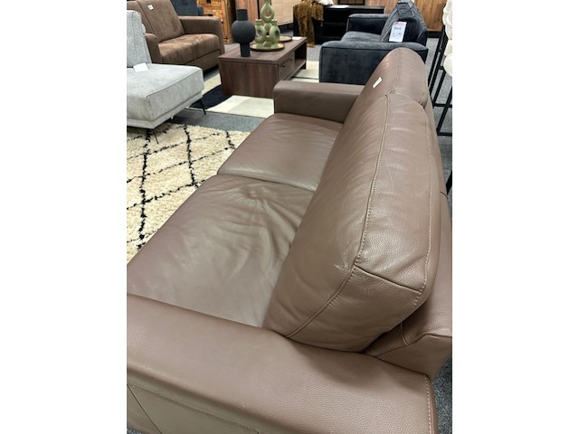 3 zits bank pavin, cognac - afbeelding 4 van  4
