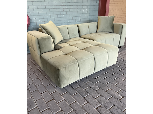 3-zits bank slaapbank puma links , micadoni , groen - afbeelding 2 van  5