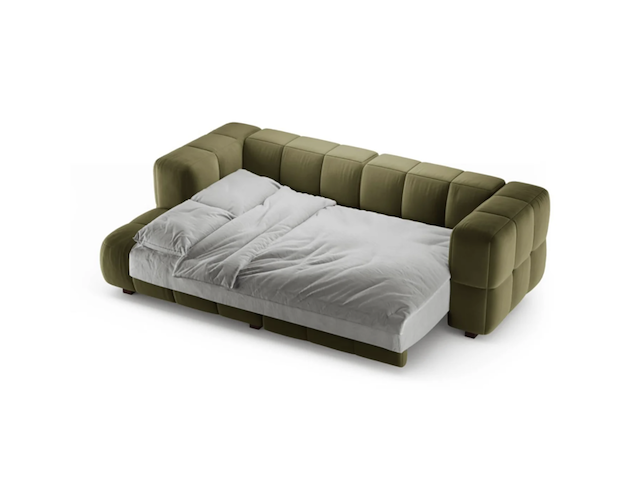 3-zits bank slaapbank puma links , micadoni , groen - afbeelding 4 van  5