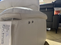 3-zits bank, wit leder, elektrisch verstelbaar - afbeelding 3 van  3