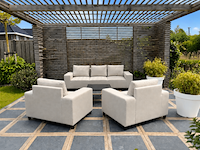 3-zitsbank & fauteuil allweather, lazio & marche, light grey, 2026 - afbeelding 4 van  4