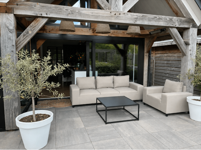 3-zitsbank & fauteuil allweather, lazio & marche, sand, 2026 - afbeelding 2 van  4