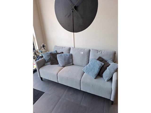 3 zitsbank lichtgrijs - afbeelding 1 van  3