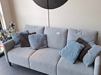 3 zitsbank lichtgrijs - afbeelding 1 van  3