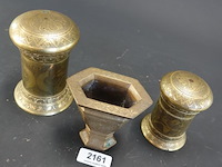 3 zware messing sirih delen - afbeelding 2 van  5