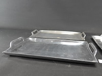 3 zware verzilverde schalen - afbeelding 2 van  5