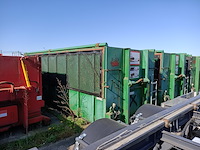 30 m³ haakarm afzetcontainer, bruns, as 6522 sb, groen, 2014