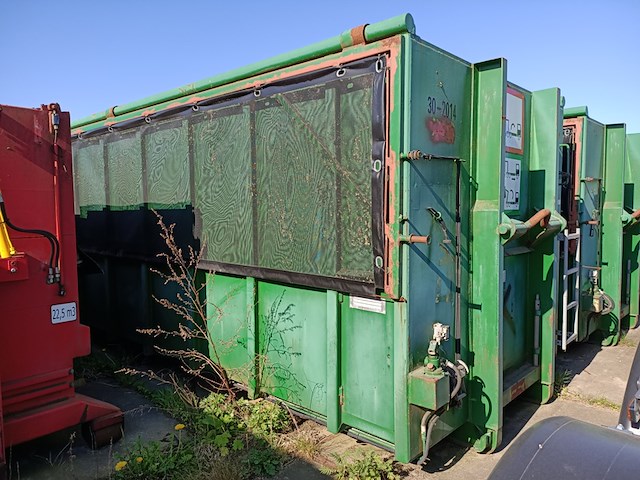 30 m³ haakarm afzetcontainer, bruns, as 6522 sb, groen, 2014 - afbeelding 4 van  11