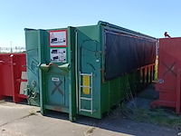 30 m³ haakarm afzetcontainer, bruns, as 6522 sb, groen, 2014