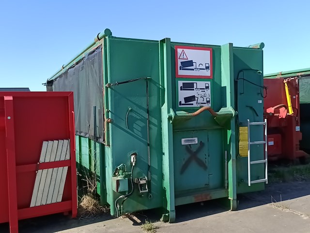 30 m³ haakarm afzetcontainer, bruns, as 6522 sb, groen, 2014 - afbeelding 2 van  7