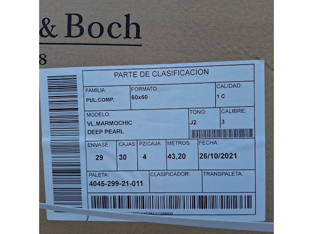 30 pak a 4 stuks vloertegel villeroy en boch, deep pearl - afbeelding 4 van  4
