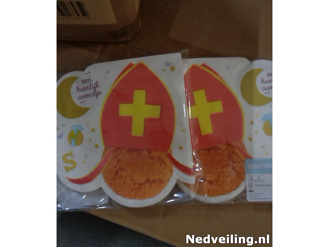 30 pakjes sinterklaas servetten 16 st per pakje - afbeelding 2 van  3