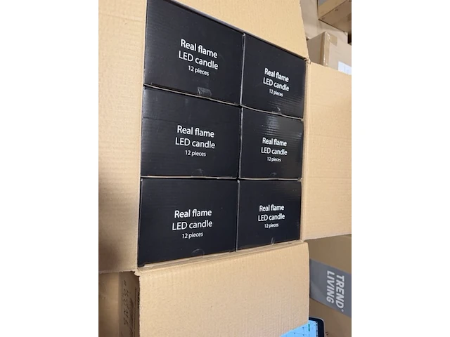 30 sets van 12 stuks led waxine lichtjes inclusief batterij homebound, soft pink - afbeelding 4 van  6